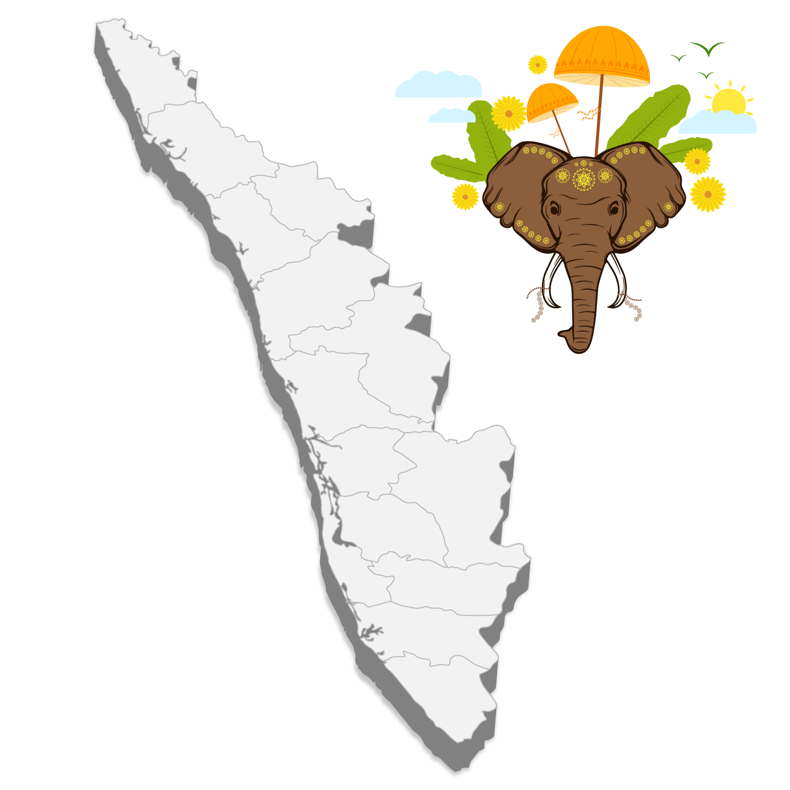 Kerala coverage map